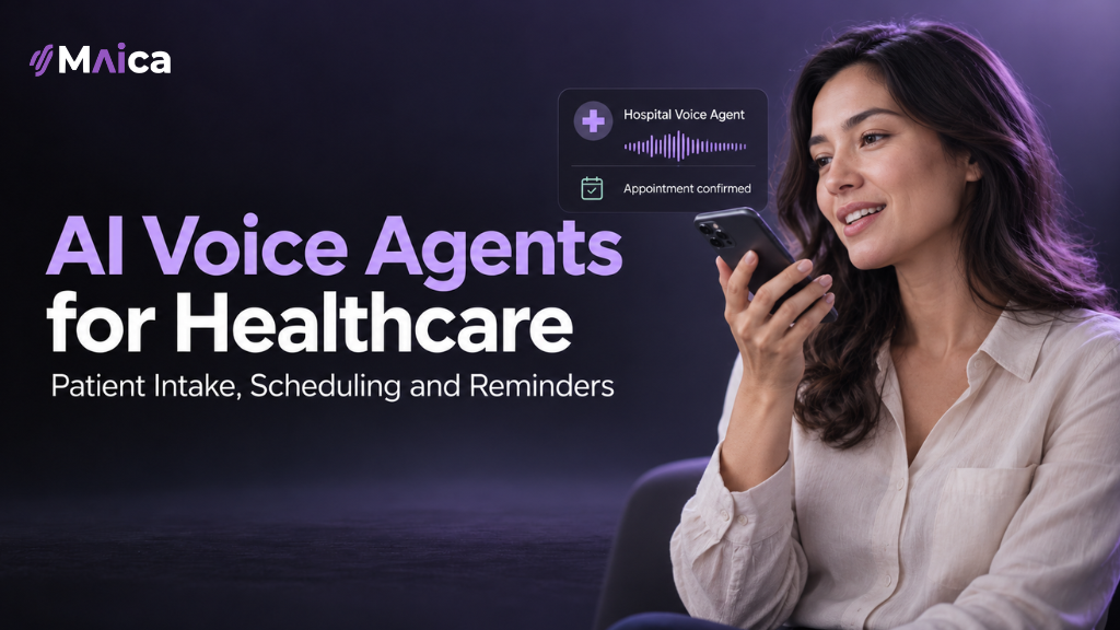 AI Voice Agents for Healthcare: a woman on a phone call with a hospital voice agent that confirms her appointment